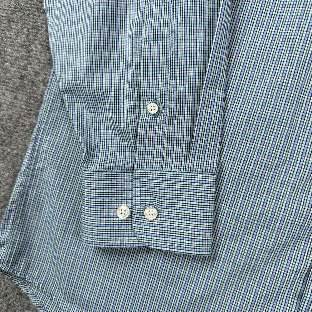 Gunnison Creek Mens Shirt L Tall Micro Check Button Down Long Sleeve NWT